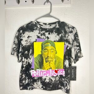 Tupac two piece set crop top and shorts